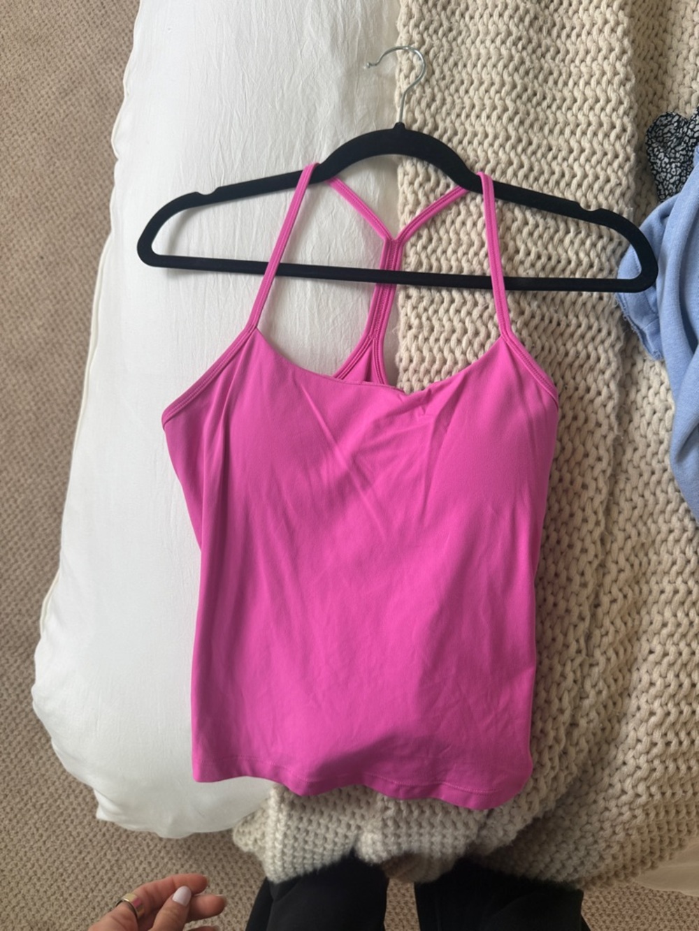 CRZ YOGA Butterluxe Waist Length Built-in Bra Tank Y Back
